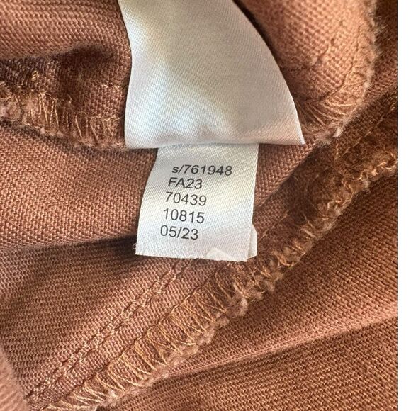 LOFT Utility Pants Size 10 Petite Paperbag Waist cropped Fabric belt Style 76194 - Picture 6 of 7